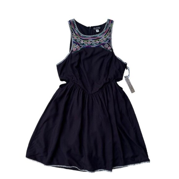 Billabong  Juniors Sol Shining Off Black Cut out Dress Size L JD09ASOL - Picture 1 of 14